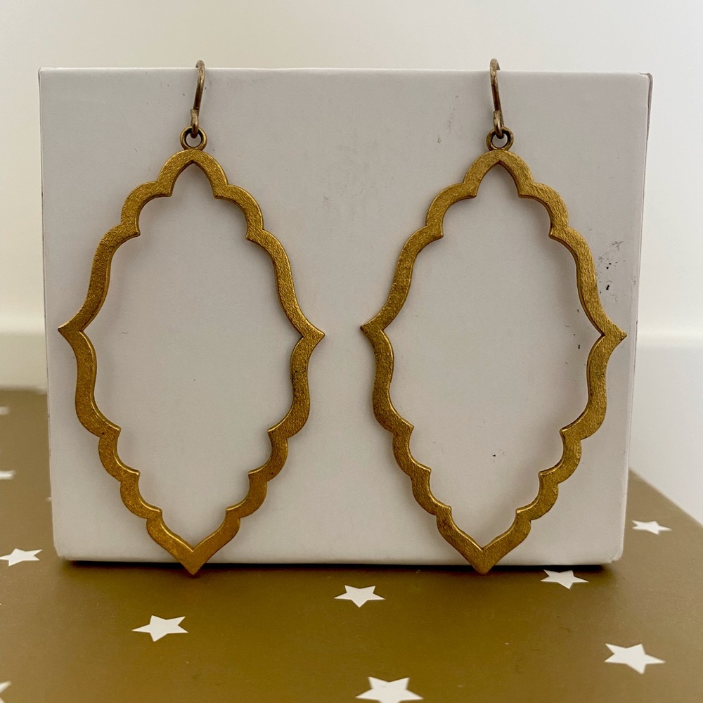 Gold dangle earrings